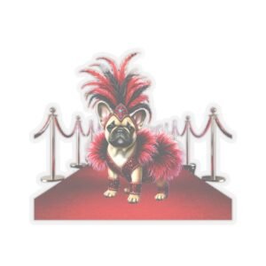 On the red carpet French Bulldog Sticker
